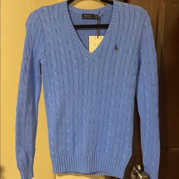 Polo by Ralph Lauren Tops | Ralph Lauren Cable Knit Womens Sweater | Color: Blue | Size: S | Sierrabrookexo's Closet